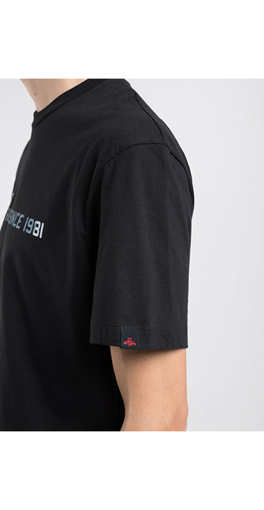 リラックスフィット ベーシックジャ－ジーコットンプリントTシャツ 詳細画像